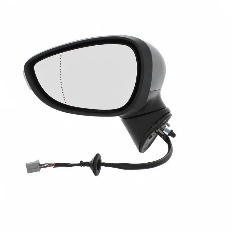 Ford Fiesta Left Heated Electric Complete Mirror Unit, Primed (2008–2013) — photograph 2