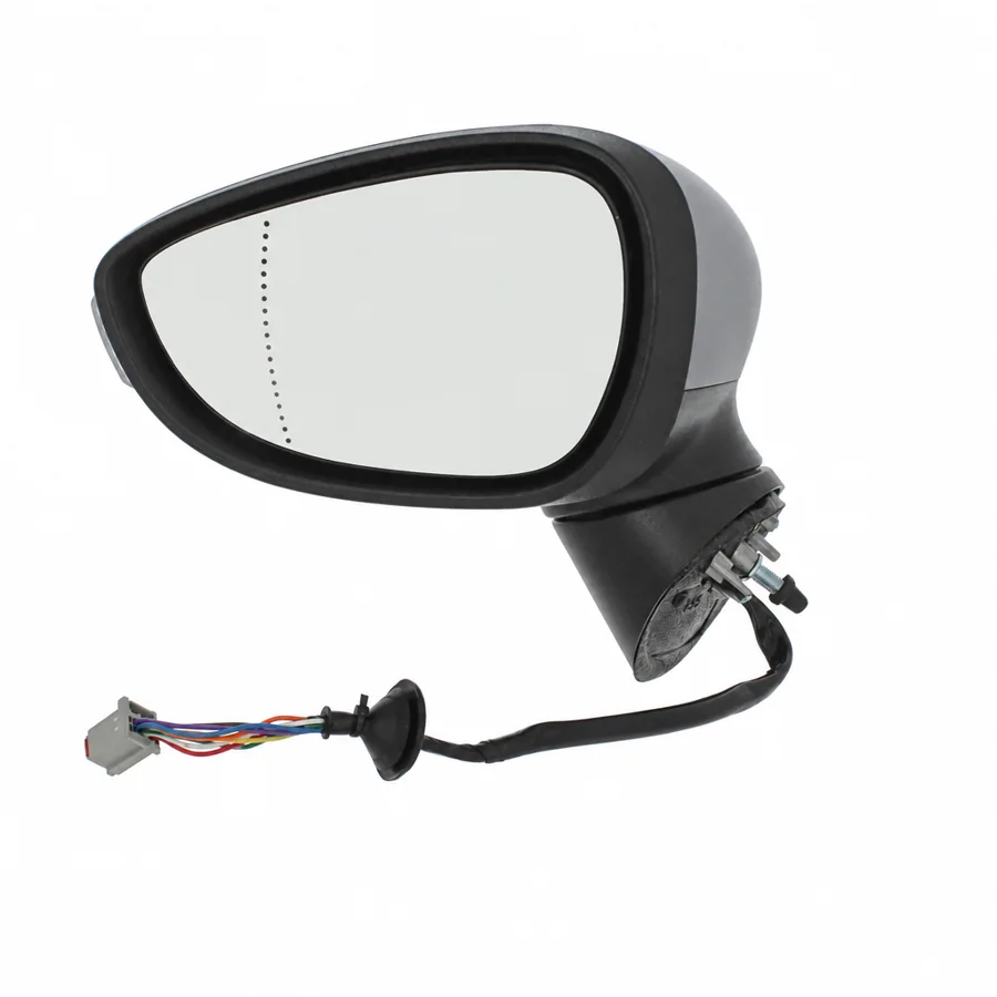 Ford Fiesta Left Heated Power Folding Complete Mirror Unit, Primed (2008–2013) — photograph 3