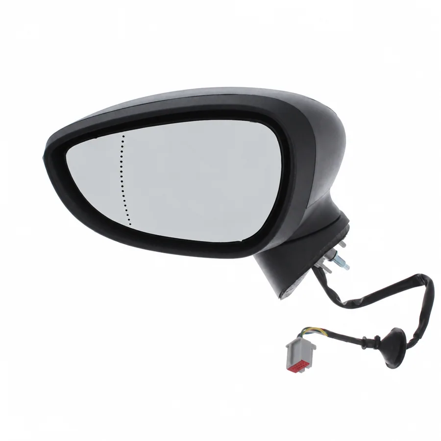 Ford Fiesta Left Heated Electric Complete Mirror Unit, Black - Textured (2012–2018) — photograph 2