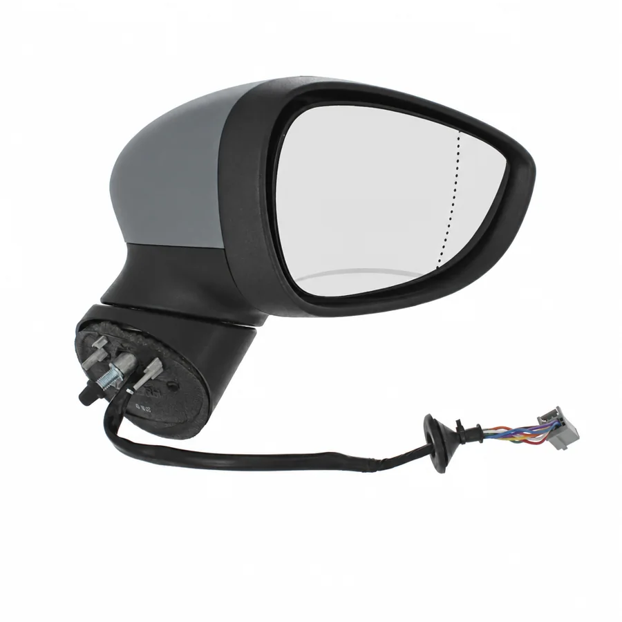 Ford Fiesta Right Heated Power Folding Complete Mirror Unit, Primed (2008–2013) — photograph 3