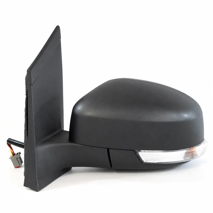 Ford Focus Left Heated Electric Complete Mirror Unit, Black - Textured (2008–2012)