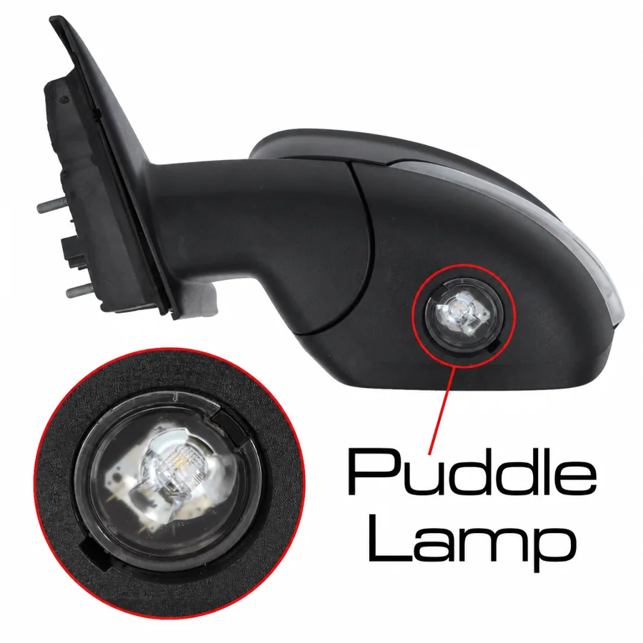 Ford Galaxy Left Heated Power Folding Complete Mirror Unit, Primed (2015–2022)