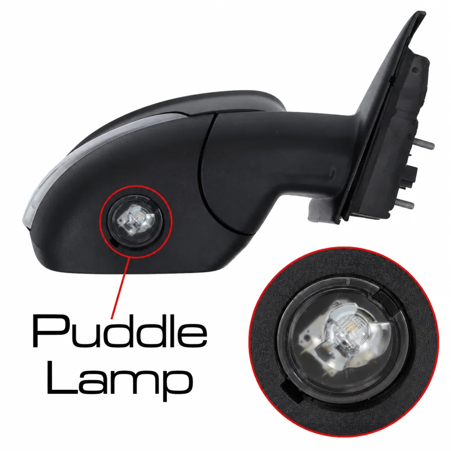 Ford Galaxy Right Heated Power Folding Complete Mirror Unit, Primed (2015–2022)