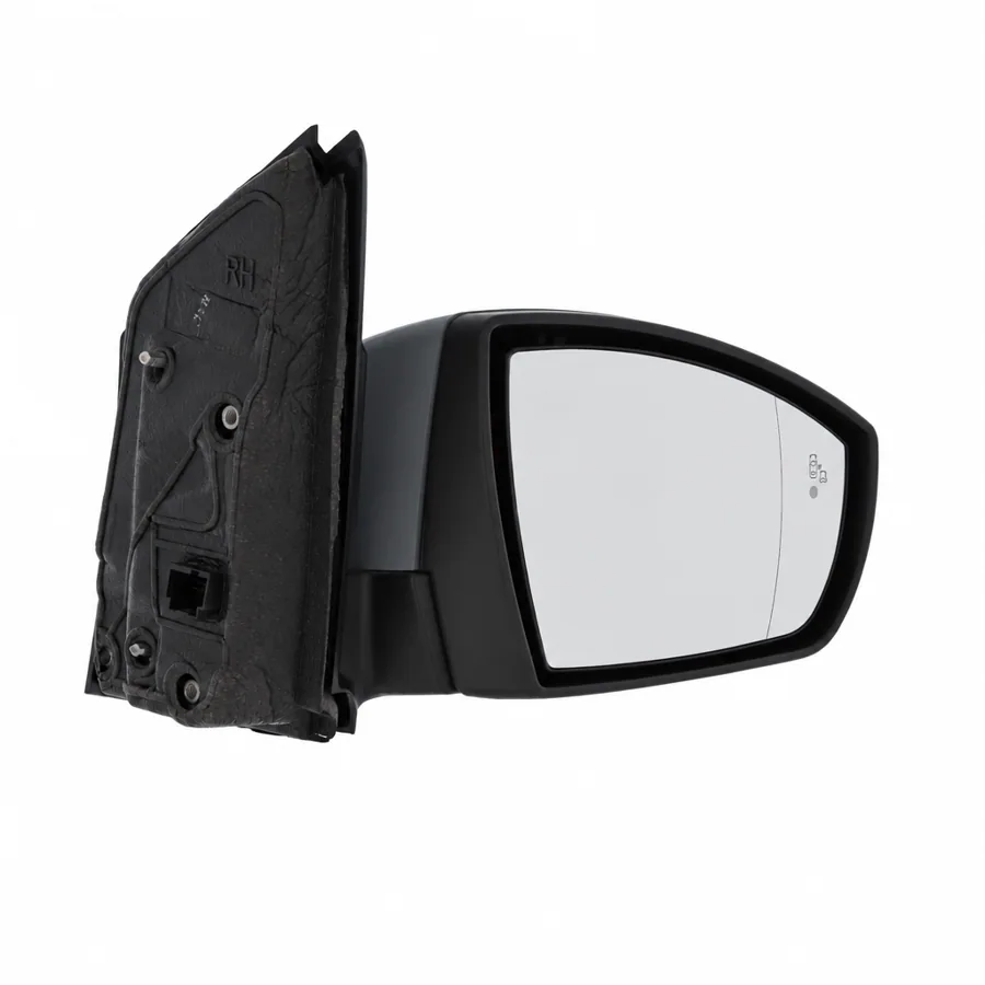 Ford Kuga Right Heated Power Folding Complete Mirror Unit, Primed (2012–2020) — Aspherical Glass With Blind Spot Detection Warning Light — photograph 3
