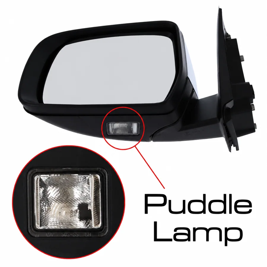 Ford Ranger Left Power Folding Complete Mirror Unit, Chrome Finish (2011–2023)