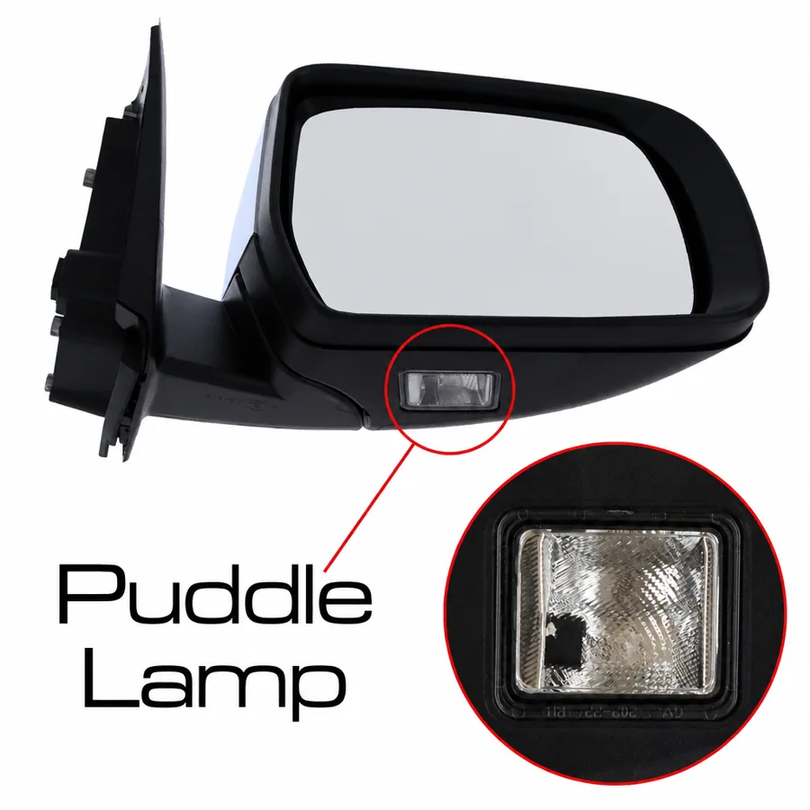Ford Ranger Right Power Folding Complete Mirror Unit, Chrome Finish (2011–2023)