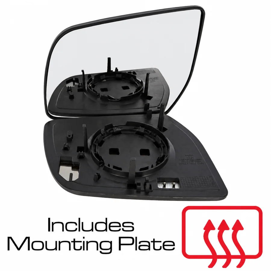 Ford Ranger Left Heated Convex Mirror Glass (2011–2023)