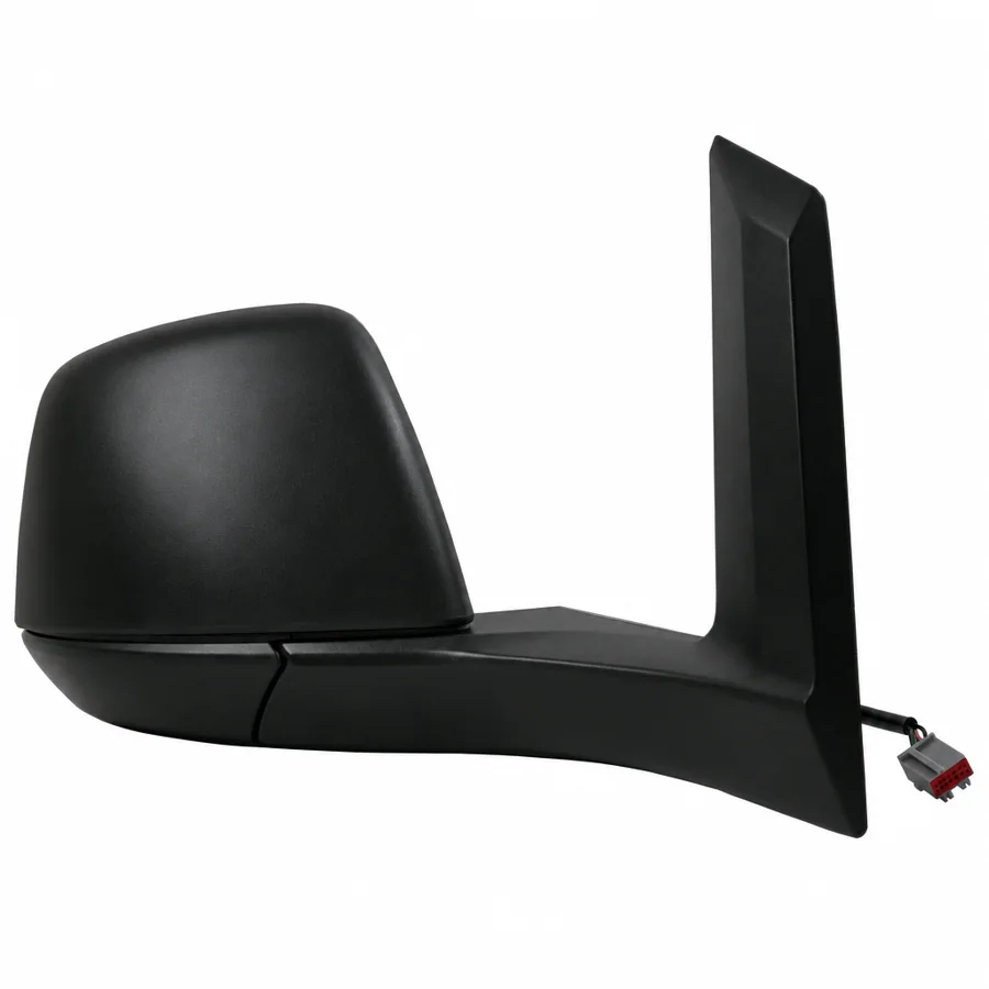 Ford Tourneo Connect Right Heated Electric Complete Mirror Unit, Black - Textured (2013–2018)