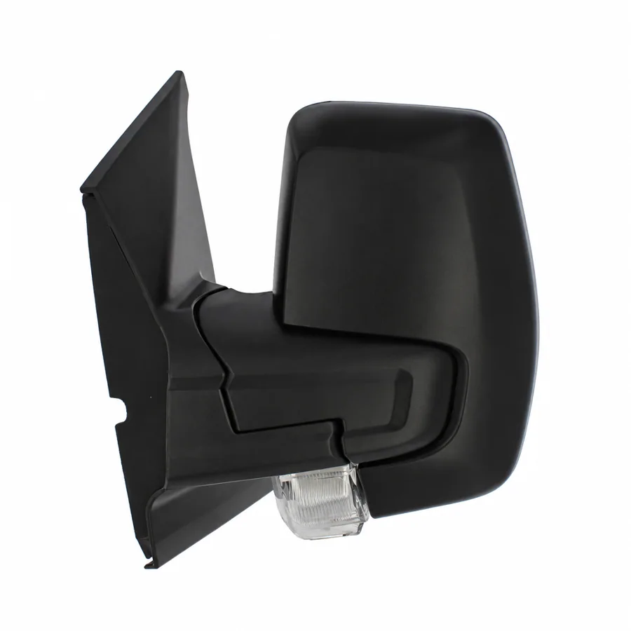Ford Tourneo Custom Left Heated Electric Complete Mirror Unit, Black - Textured (2018–2024)