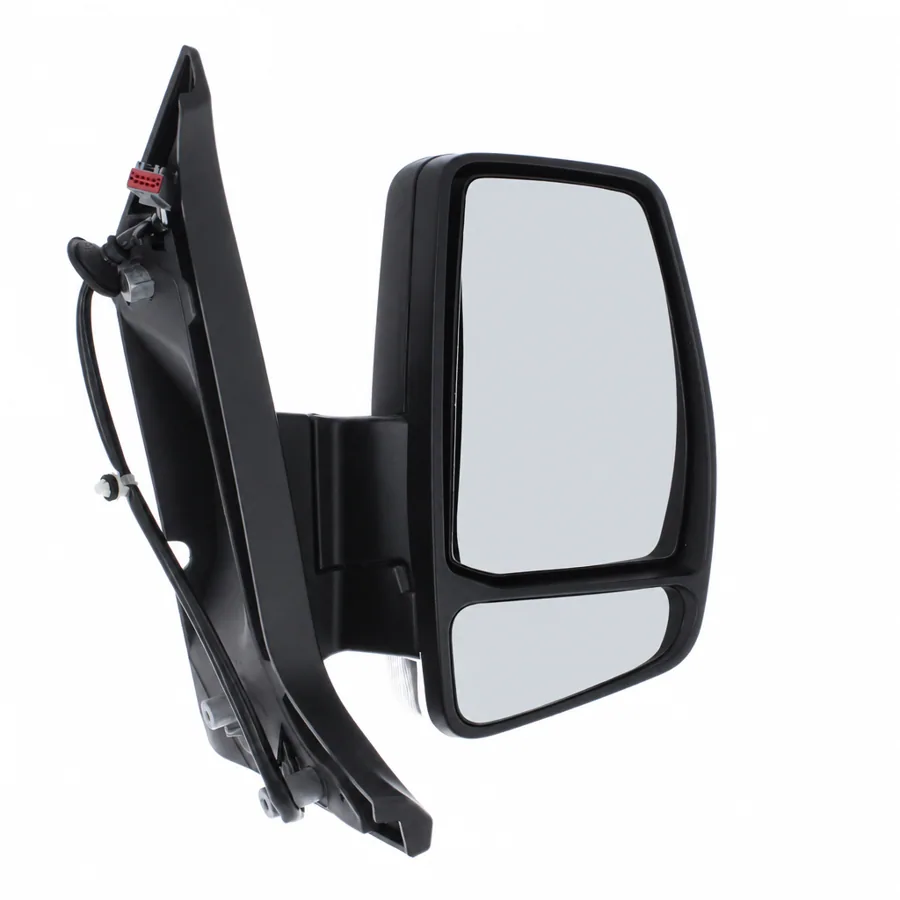Ford Tourneo Custom Right Heated Electric Complete Mirror Unit, Black - Textured (2012–2018) — photograph 2