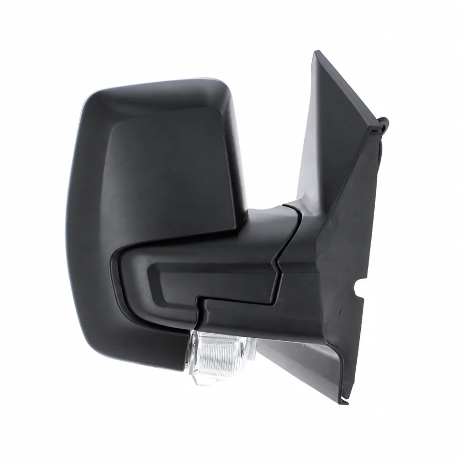 Ford Tourneo Custom Right Heated Power Folding Complete Mirror Unit, Black - Textured (2012–2018)