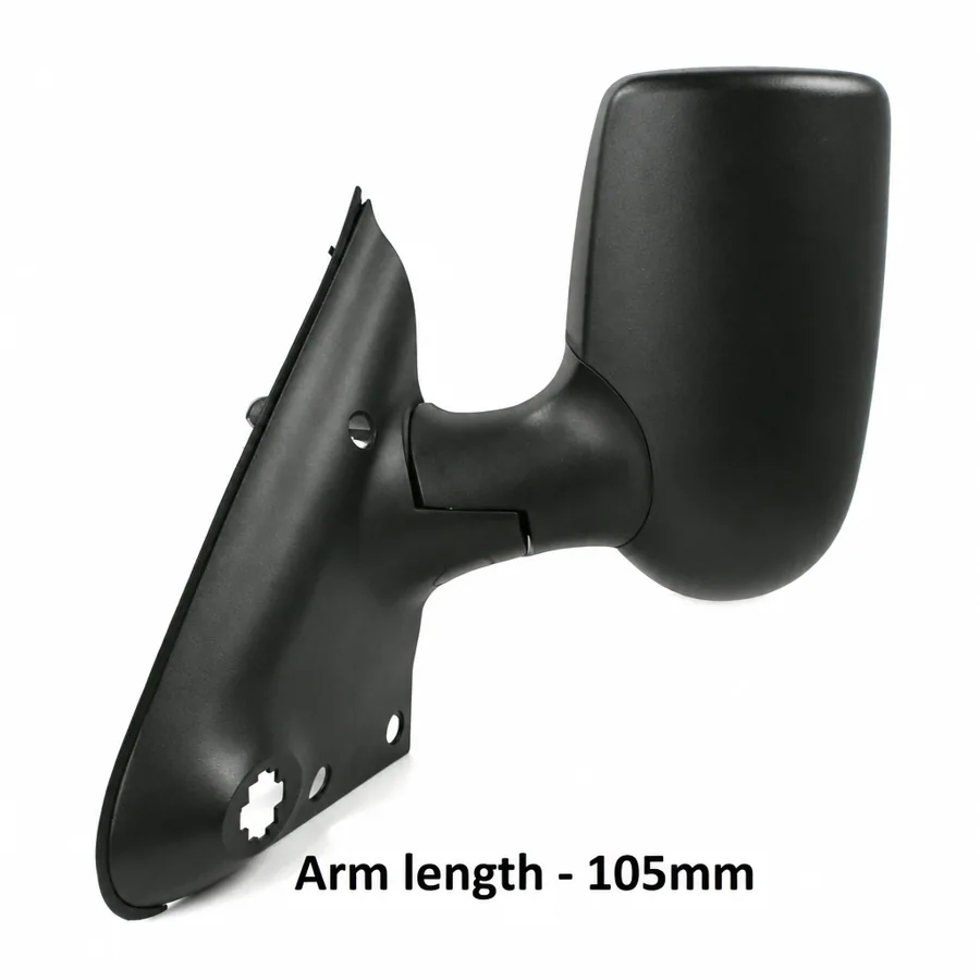 Ford Transit Left Heated Electric Complete Mirror Unit, Black (2000–2014)