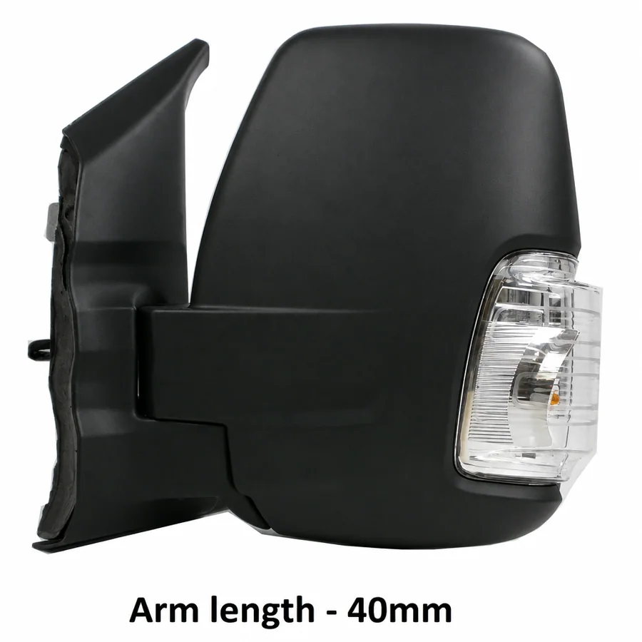 Ford Transit Left Heated Power Folding Complete Mirror Unit, Black (2014–2019)