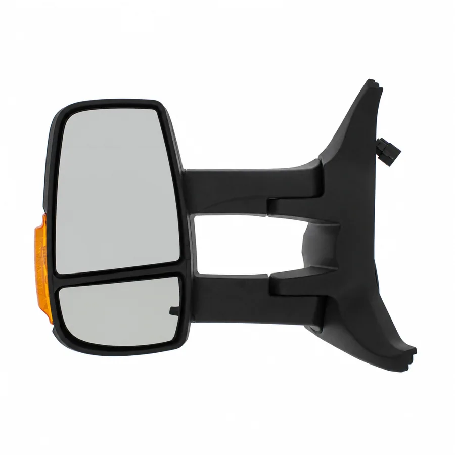 Ford Transit Left Complete Mirror Unit, Black - Textured (2014–2019) — Long Arm - 8 Hole 2 Pin Connector — photograph 2