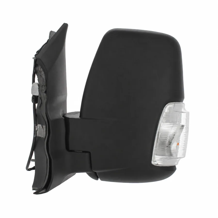 Ford Transit Left Complete Mirror Unit, Black (2014–2019) — Indicator: Yes - Clear - 5w — photograph 2
