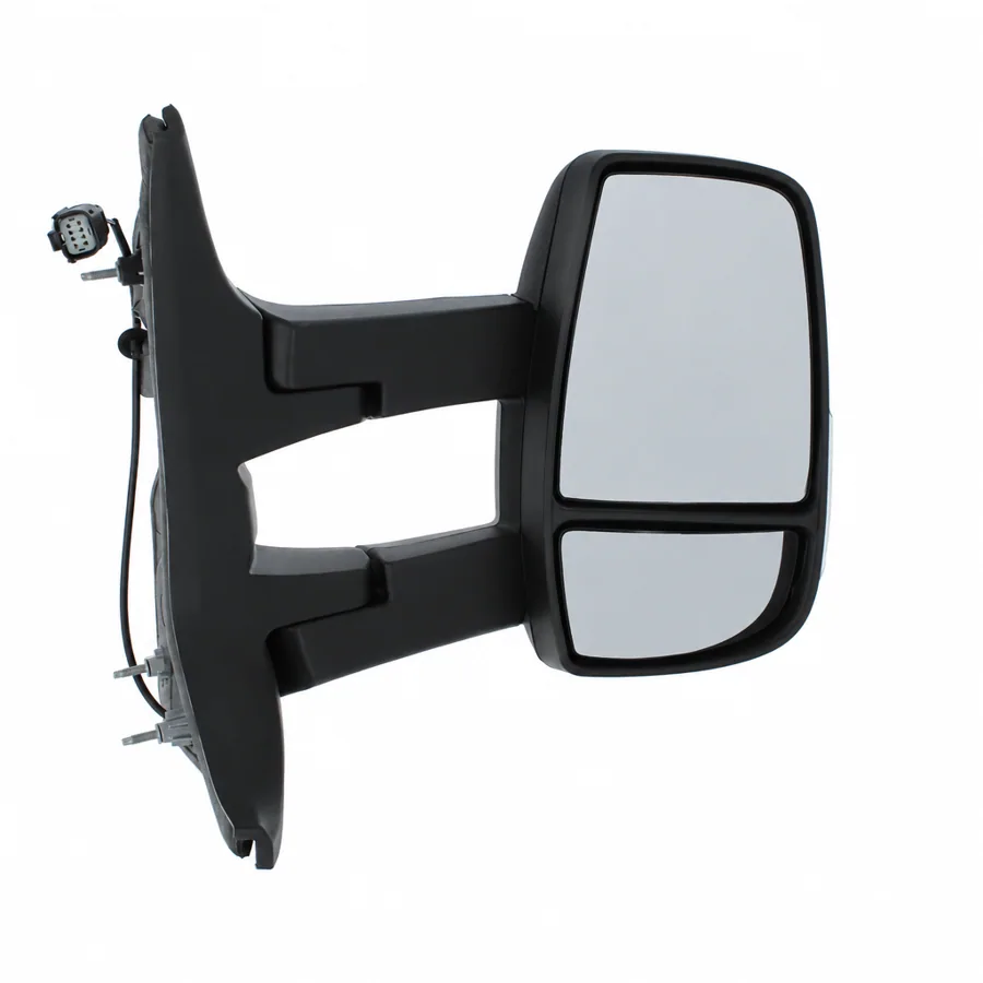 Ford Transit Right Complete Mirror Unit, Black - Textured (2014–2019) — Long Arm - 2 Pin Connector — photograph 2
