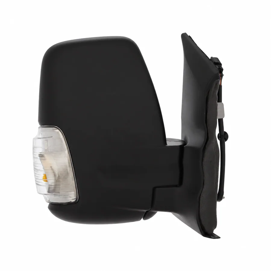 Ford Transit Right Heated Power Folding Complete Mirror Unit, Black - Textured (2019 onwards)