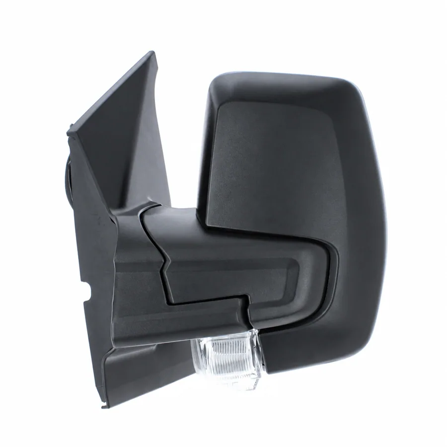 Ford Transit Custom Left Heated Power Folding Complete Mirror Unit, Black - Textured (2012–2018)