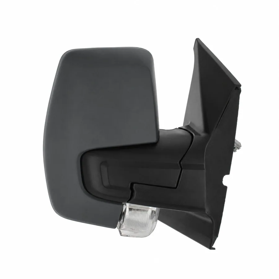 Ford Transit Custom Right Heated Power Folding Complete Mirror Unit, Primed (2018–2024) — 10 Hole 8 Pin Connector