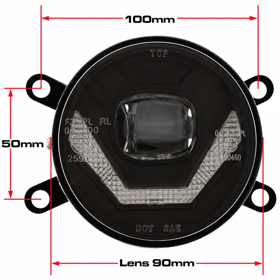 Honda Accord Left and Right LED Front Fog Light and Daytime Running Light (2011–2015) — photograph 7
