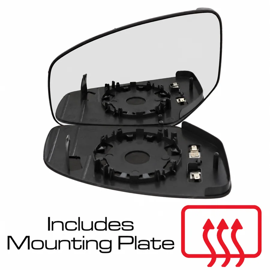 Honda Civic Left Heated Convex Mirror Glass (2012–2017)