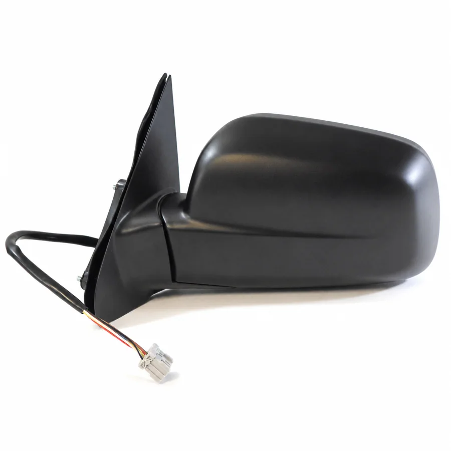 Honda CR-V Left Heated Power Folding Complete Mirror Unit, Paintable - Black (2002–2007)