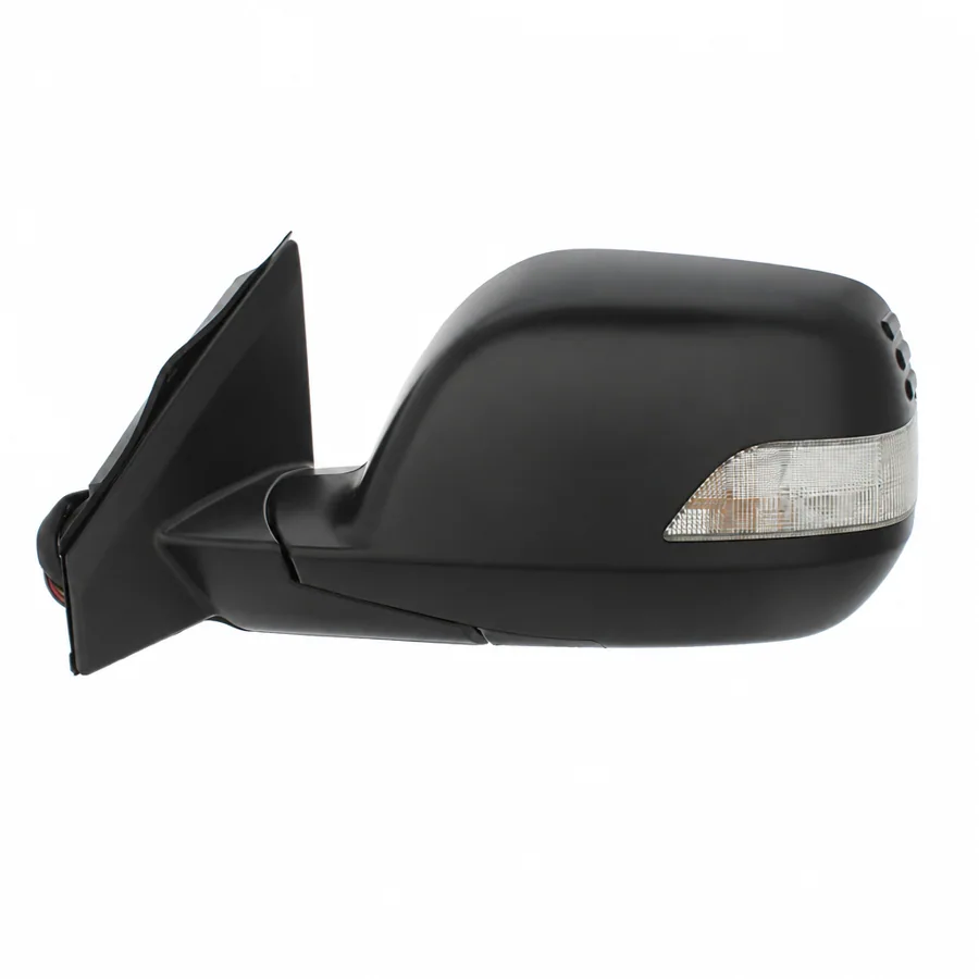 Honda CR-V Left Heated Electric Complete Mirror Unit, Paintable - Black (2006–2013) — photograph 2