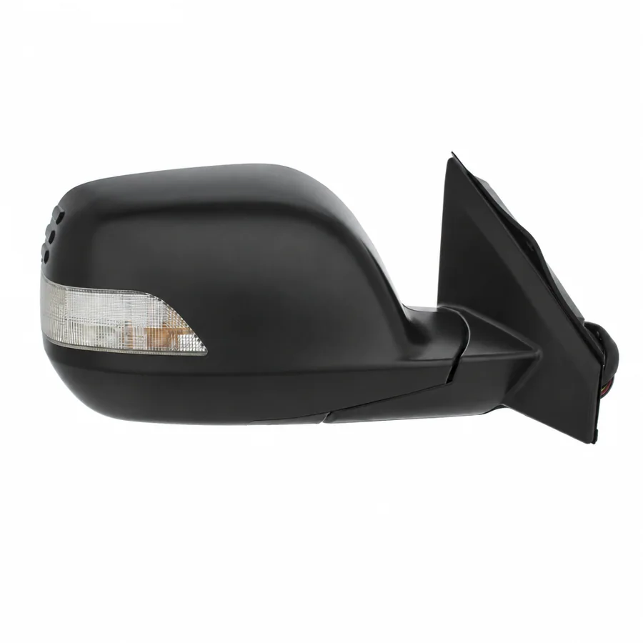 Honda CR-V Right Heated Electric Complete Mirror Unit, Paintable - Black (2006–2013) — photograph 2