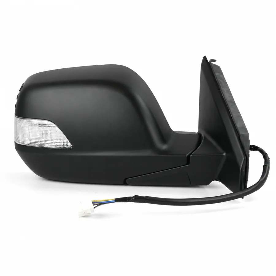 Honda CR-V Right Heated Electric Complete Mirror Unit, Paintable - Black (2006–2013)