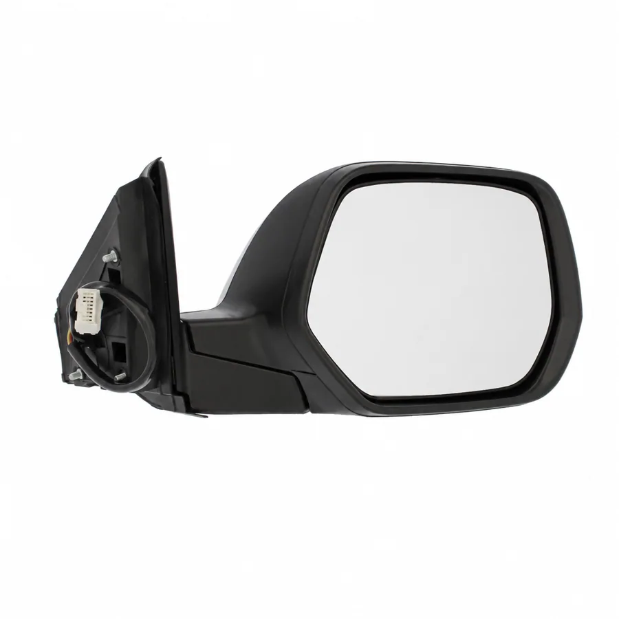 Honda CR-V Right Heated Power Folding Complete Mirror Unit, Paintable - Black (2006–2013) — photograph 2
