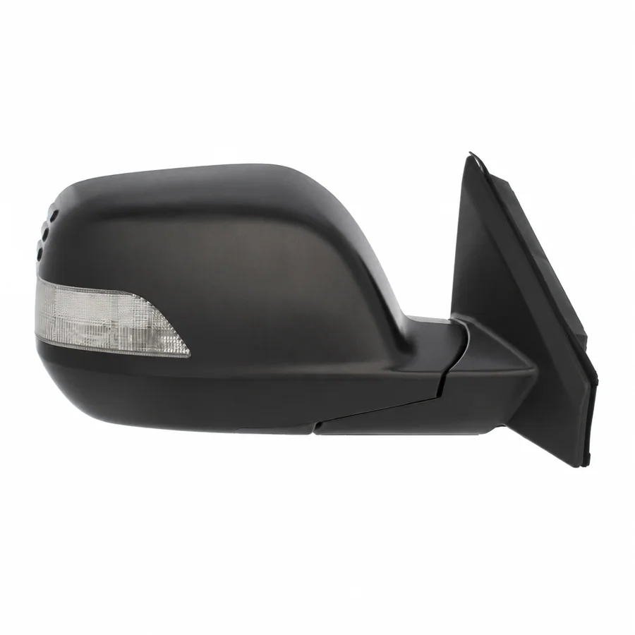 Honda CR-V Right Heated Power Folding Complete Mirror Unit, Paintable - Black (2006–2013)