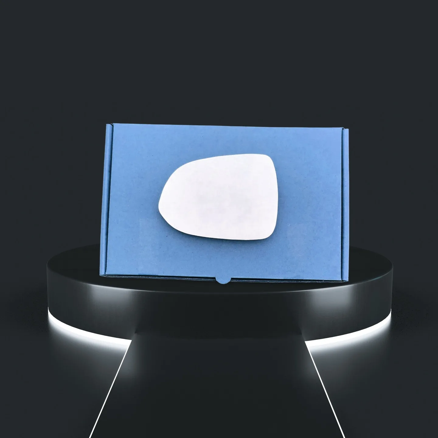 Honda Jazz Left Convex Stick-on Mirror Glass (2002–2004)