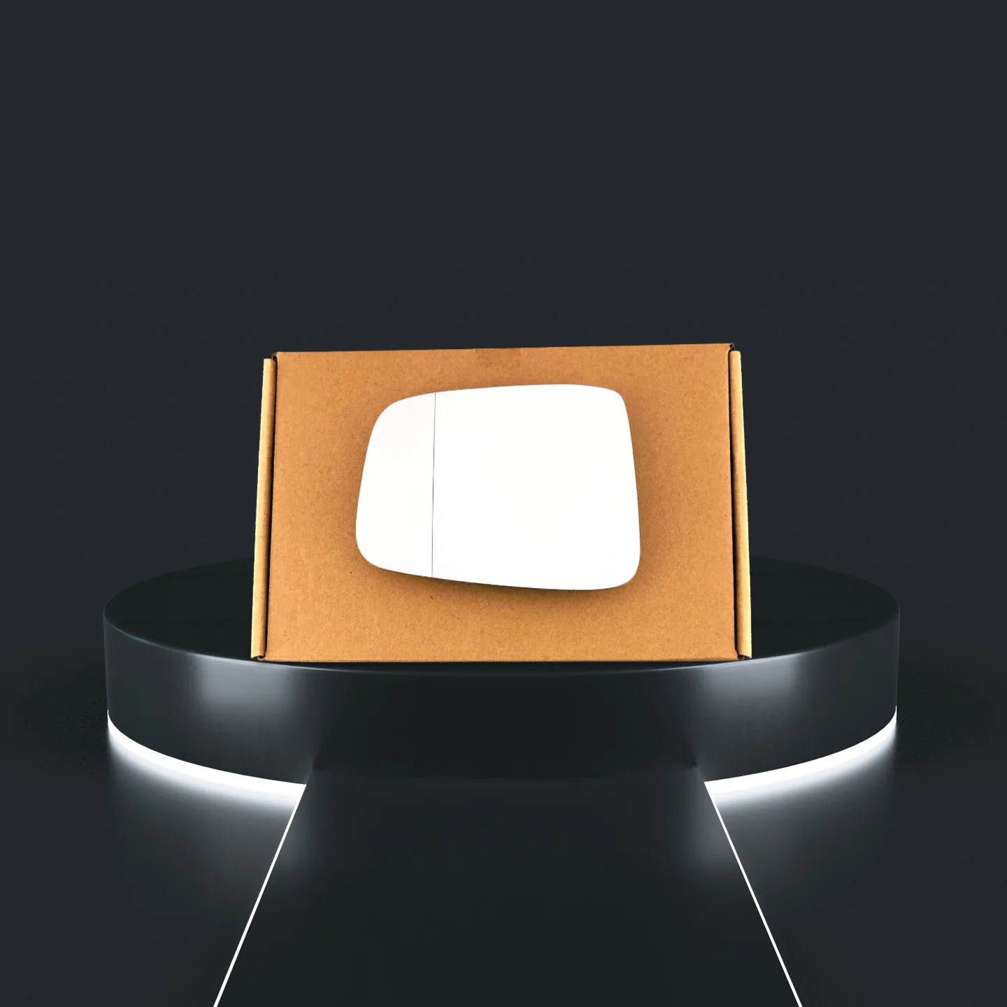 Honda Jazz Left Convex Stick-on Mirror Glass (2005–2008)