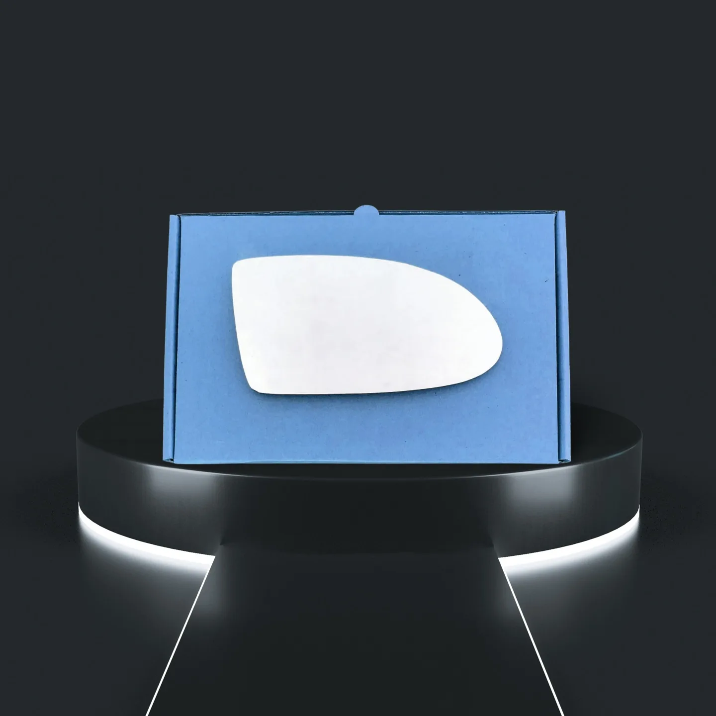 Hyundai Accent Right Convex Stick-on Mirror Glass (2005–2012)