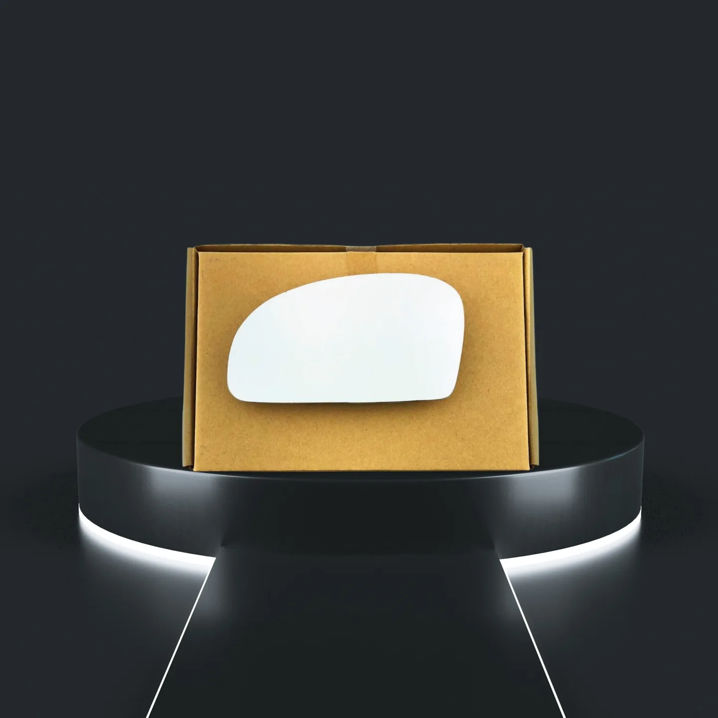 Hyundai Getz Left Convex Stick-on Mirror Glass (2002–2011)