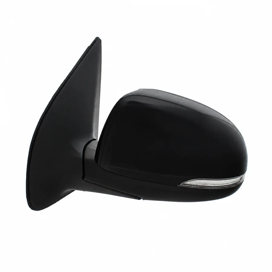 Hyundai i20 Left Heated Power Folding Complete Mirror Unit, Paintable - Black (2012–2015)