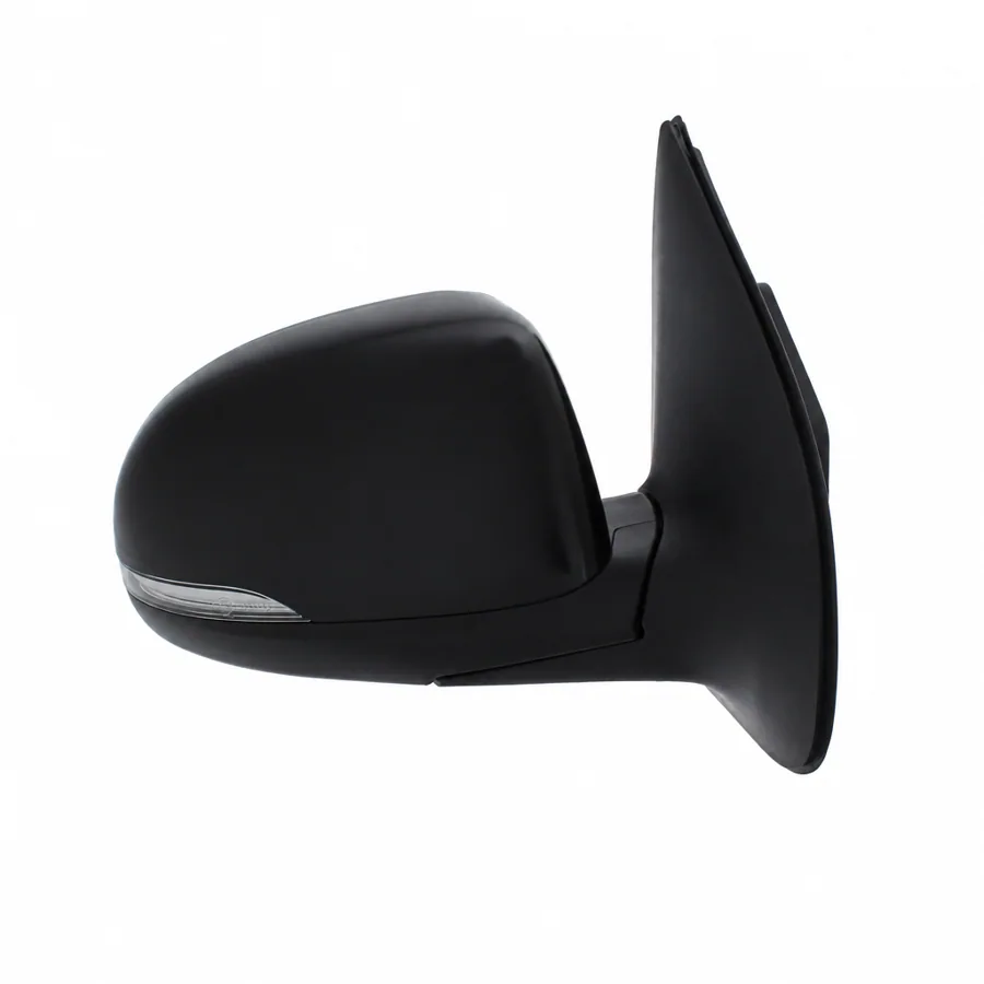 Hyundai i20 Right Heated Power Folding Complete Mirror Unit, Paintable - Black (2012–2015)
