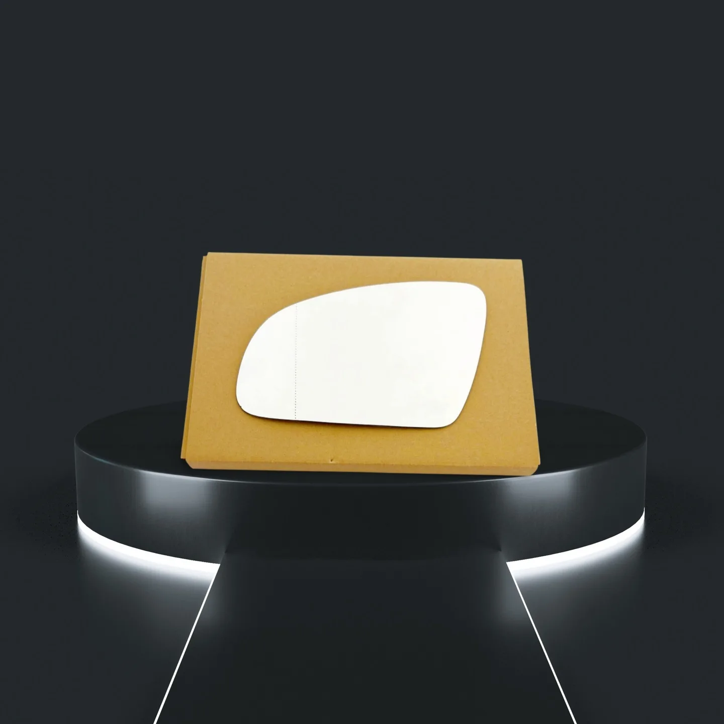 Hyundai Kona Left Convex Stick-on Mirror Glass (2017–2021)