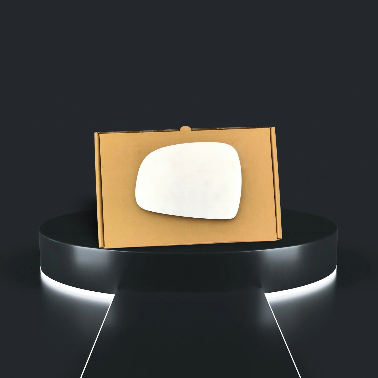 Hyundai Matrix Left Convex Stick-on Mirror Glass (2006–2010)