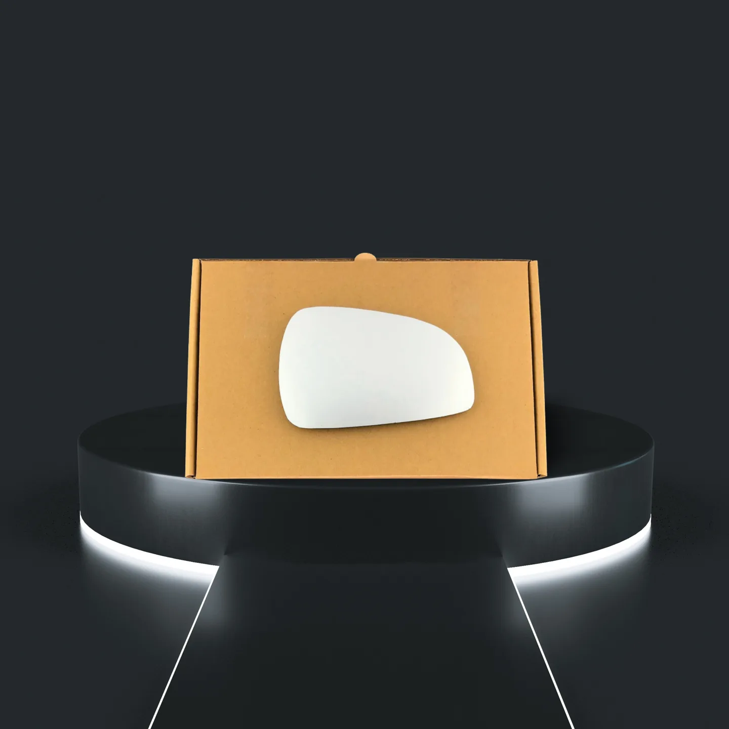 Hyundai Matrix Right Convex Stick-on Mirror Glass (2001–2005)