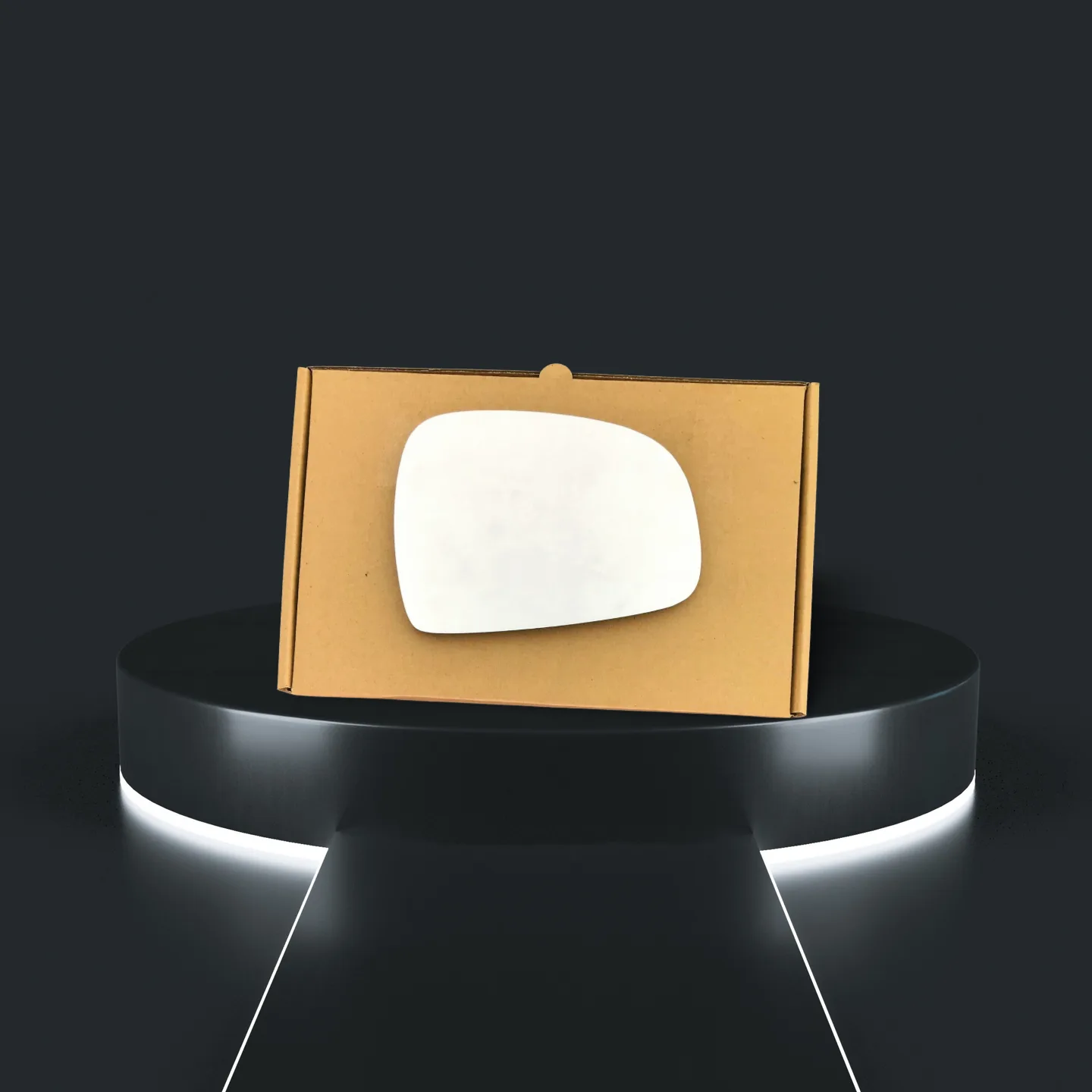 Hyundai Matrix Right Convex Stick-on Mirror Glass (2006–2010)