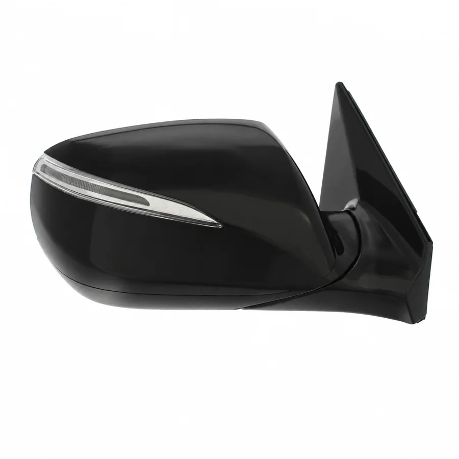 Hyundai Santa Fe Right Heated Electric Complete Mirror Unit, Paintable - Black (2012–2015)