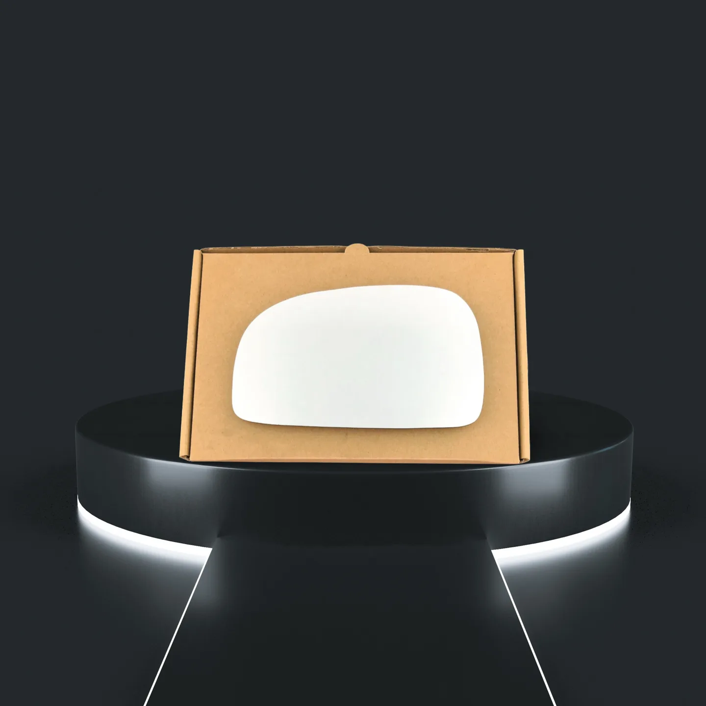 Hyundai Santa Fe Left Convex Stick-on Mirror Glass (2000–2004)