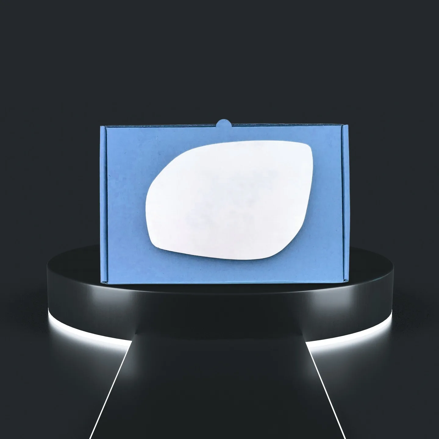 Hyundai Santa Fe Left Wide Angle Stick-on Mirror Glass (2015–2018)