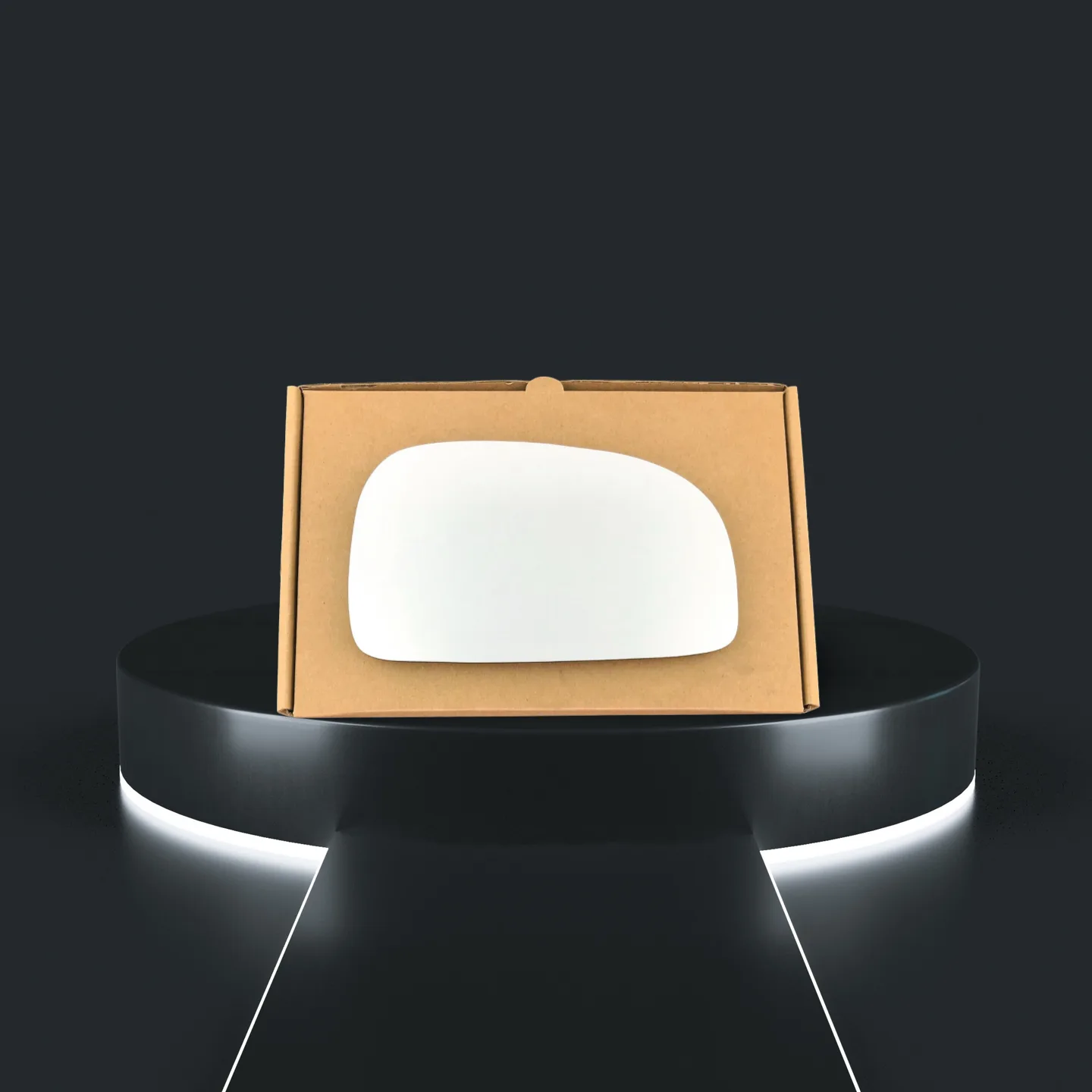 Hyundai Santa Fe Right Convex Stick-on Mirror Glass (2000–2004)