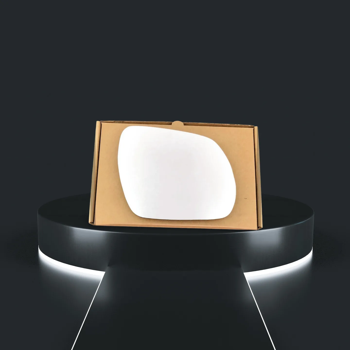 Hyundai Santa Fe Right Wide Angle Stick-on Mirror Glass (2010–2012)