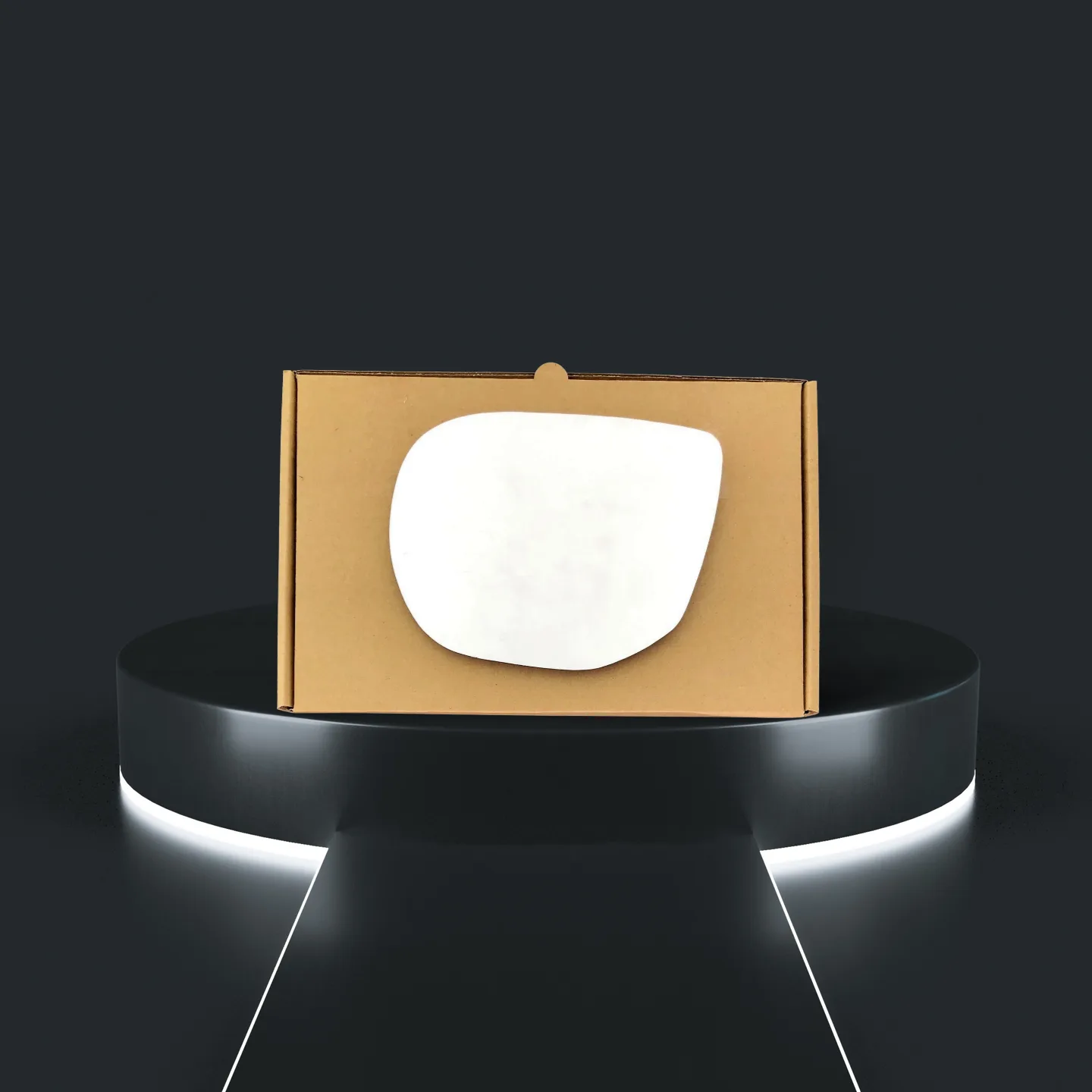 Hyundai Santa Fe Right Convex Stick-on Mirror Glass (2012–2015)