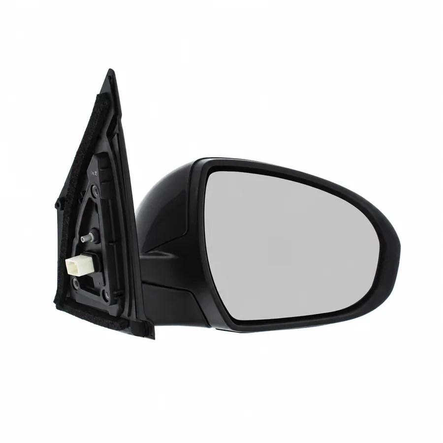 Hyundai Tucson Right Heated Power Folding Complete Mirror Unit, Paintable - Black (2015–2018) — photograph 2