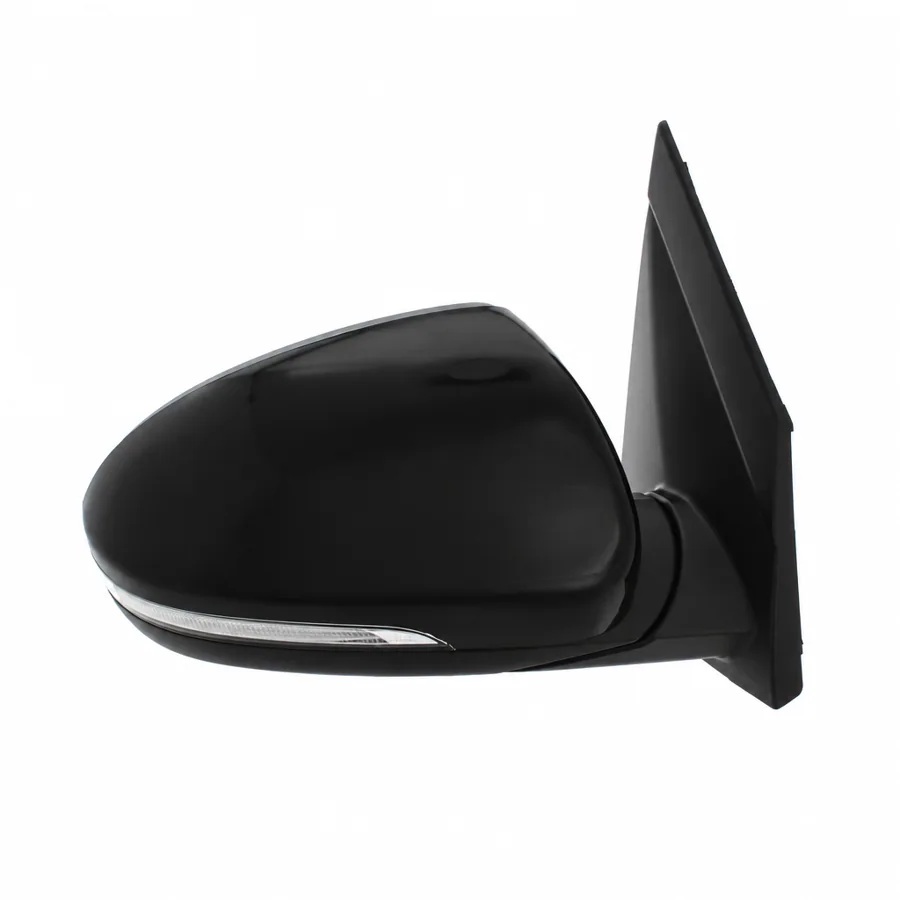 Hyundai Tucson Right Heated Power Folding Complete Mirror Unit, Paintable - Black (2015–2018)