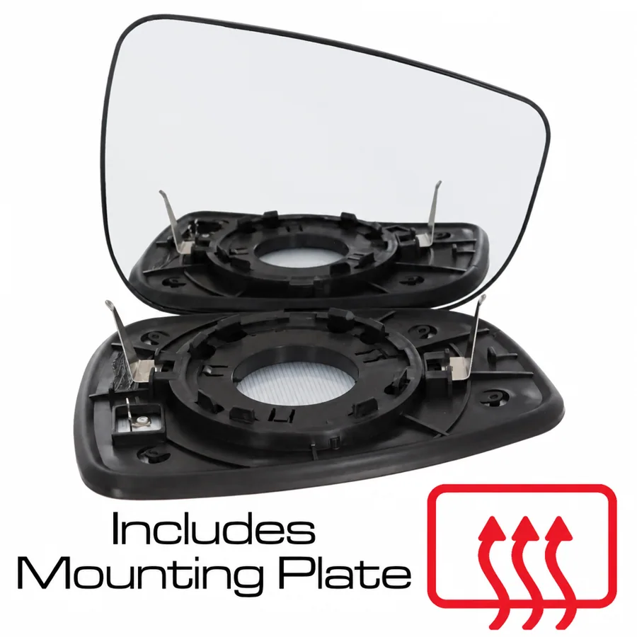 Hyundai Veloster Right Heated Convex Mirror Glass (2011–2015)